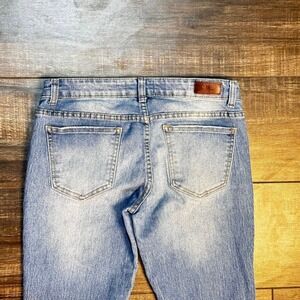 OTB Jeans Med Wash Size Skinny Distressed Holes